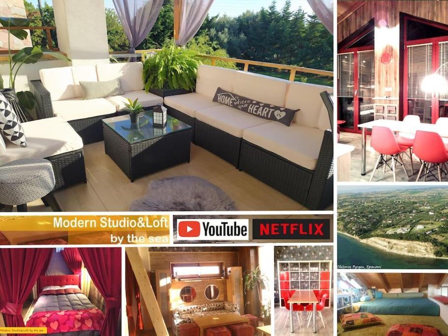 Вилла Modern Studio&Loft By The Sea Эпаноми Экстерьер фото